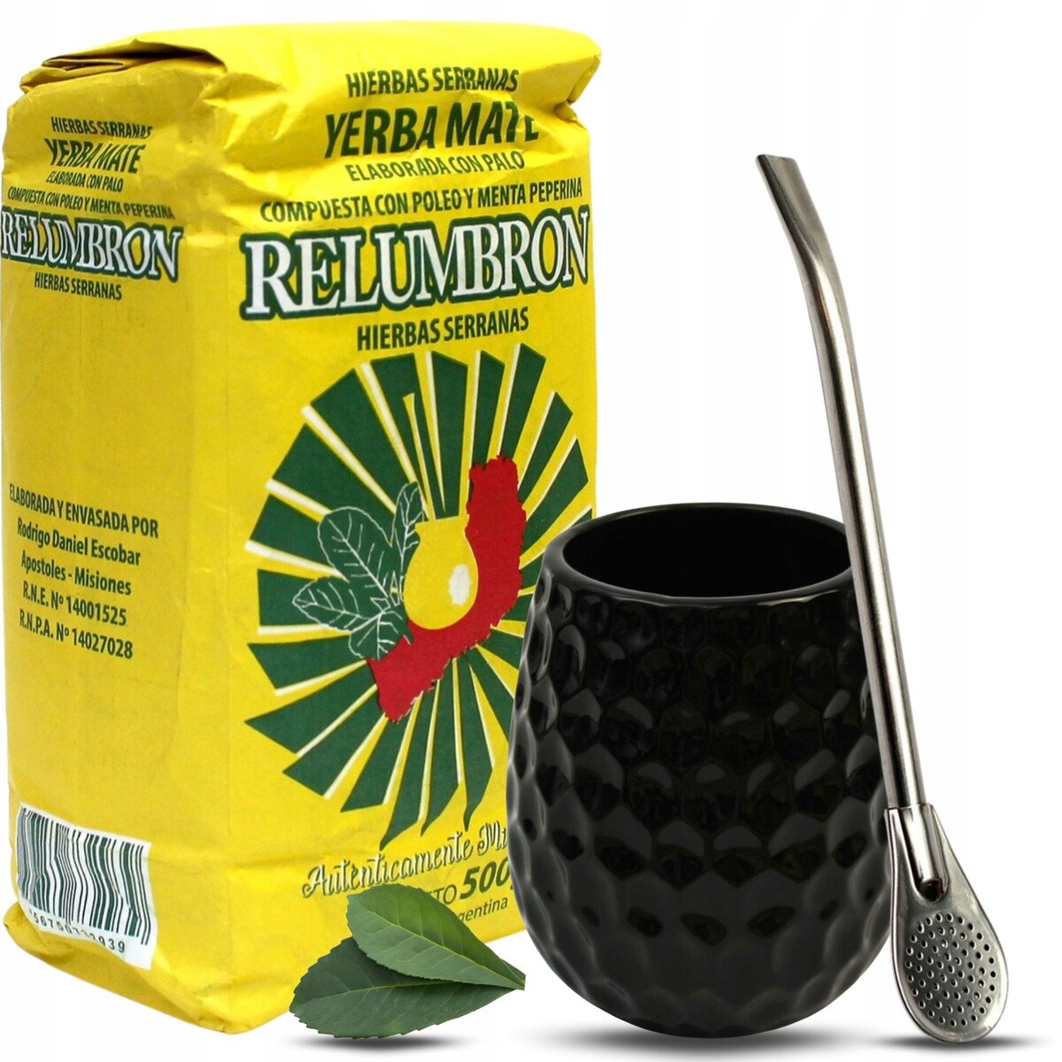 Sada Yerba Mate Relumbron Hierbas 500g Tykev Bombilla