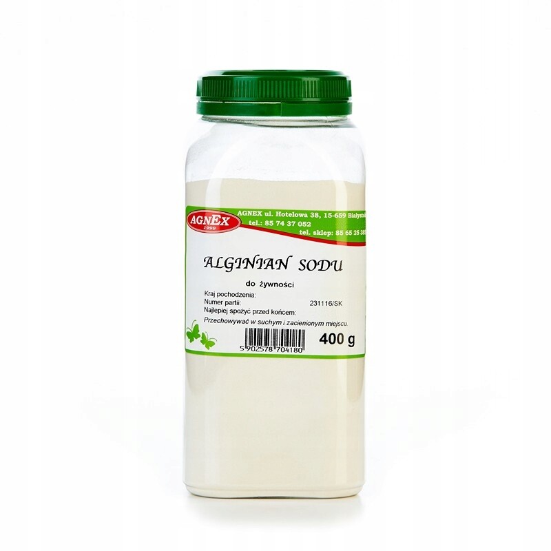 Alginát Sodný 400 g Čistý Alginát E401