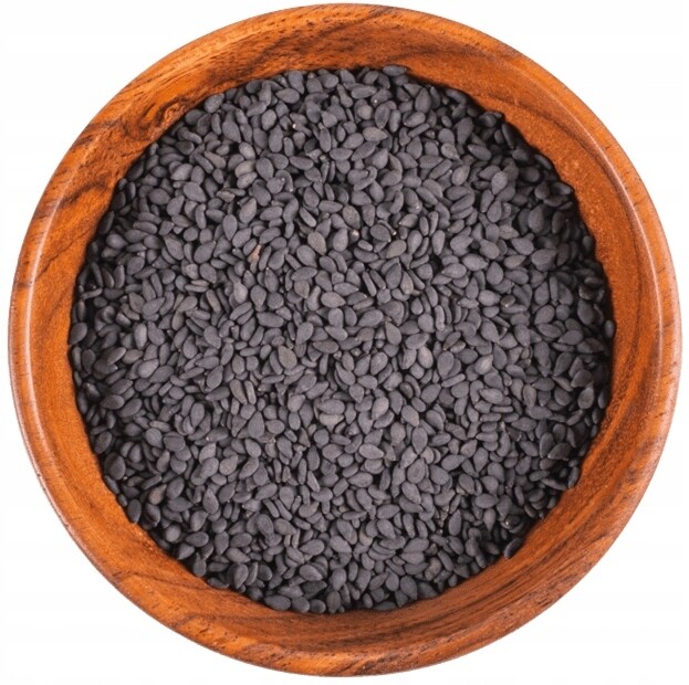 Sezam Černý 500 g přírodní zrno pro sushi saláty a pečivo Bakamo