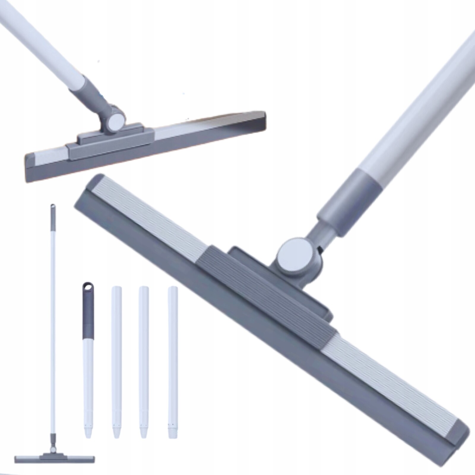 Silikonová Stěrka Na Vodu 52 CM S Teleskopickou Tyčí Na Podlahu Srsti