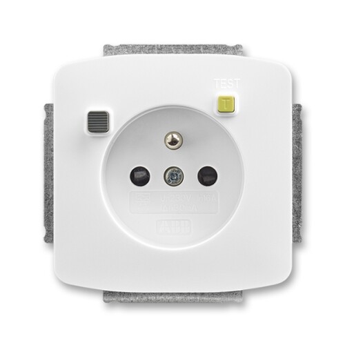 ABB Tango zásuvka bílá 5526A-A02369 B s proudovým chráničem FI-DOS