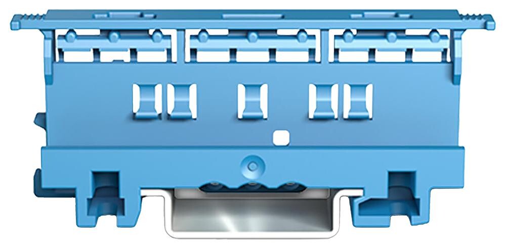 Wago 221-500/000-006 Mounting Carrier, Blue, 77.6Mm, Pa66