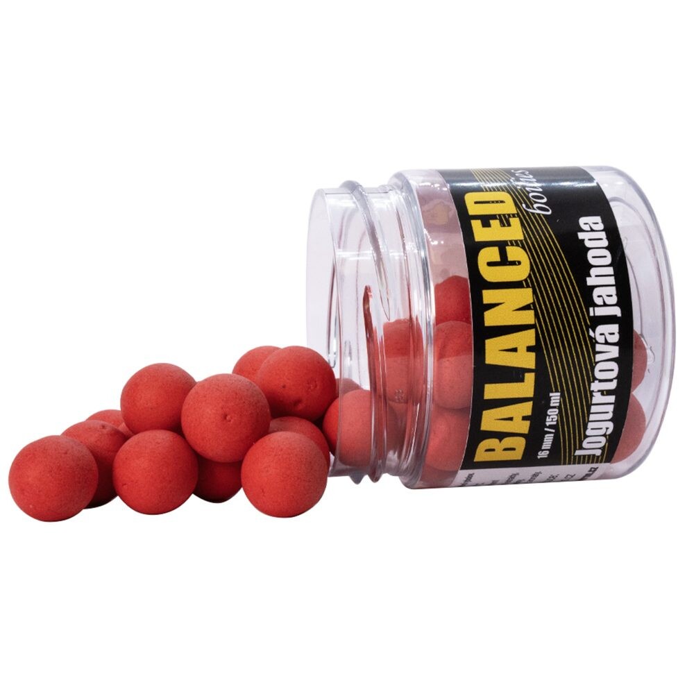 Carp Inferno Balanced Boilie 150ml Jogurtová Jahoda - 16 mm