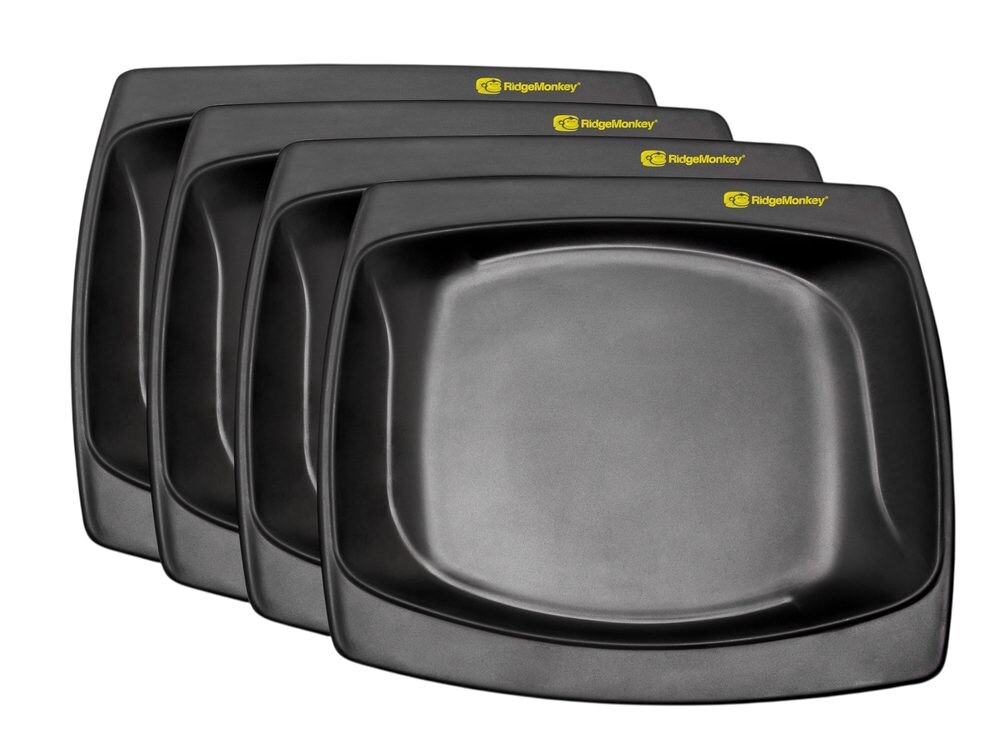 RidgeMonkey Sada talířů DLX Standard Plate Four Pack 4ks