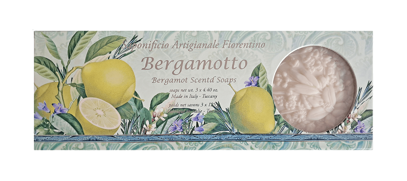 SAF FIORENTINO mýdlo Bergamot 3 x 125 g