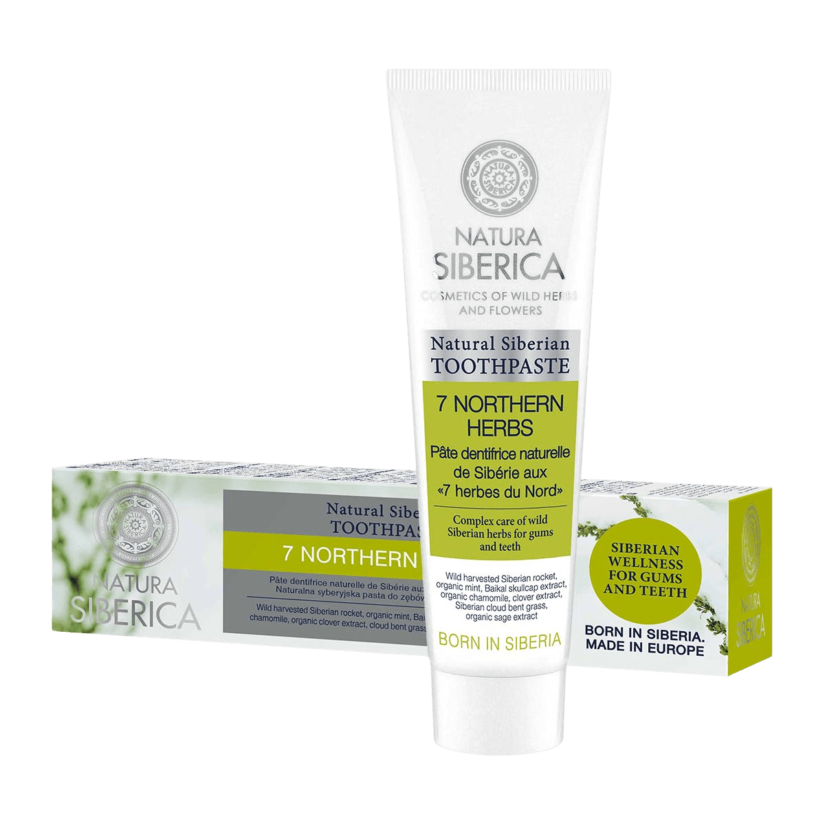 NATURA SIBERICA přírodní sibiřská zubní pasta 7 Severských bylin 100 g