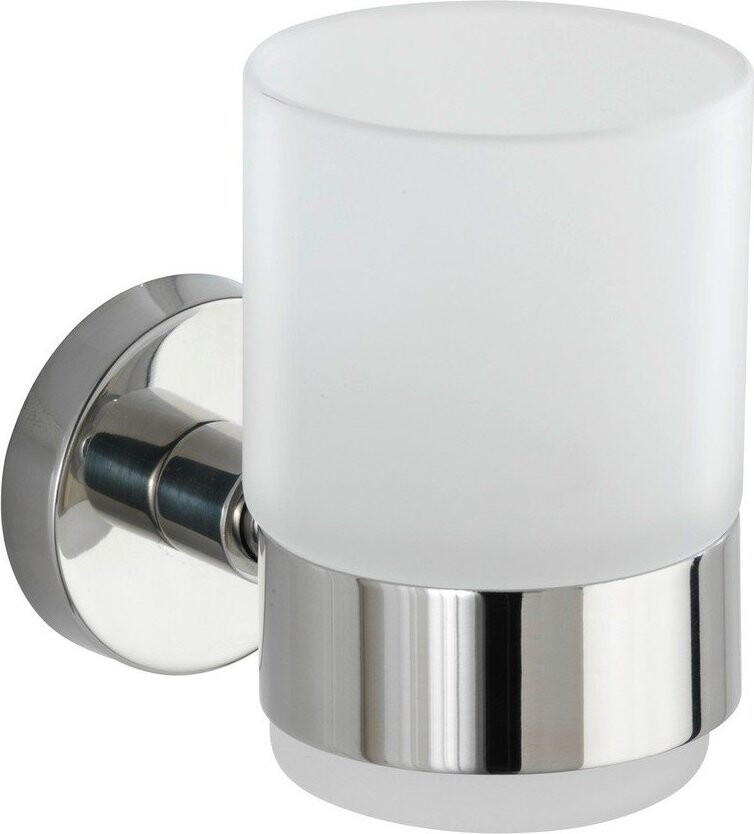 Bílý nástěnný kelímek na kartáčky Wenko Uno Bosio