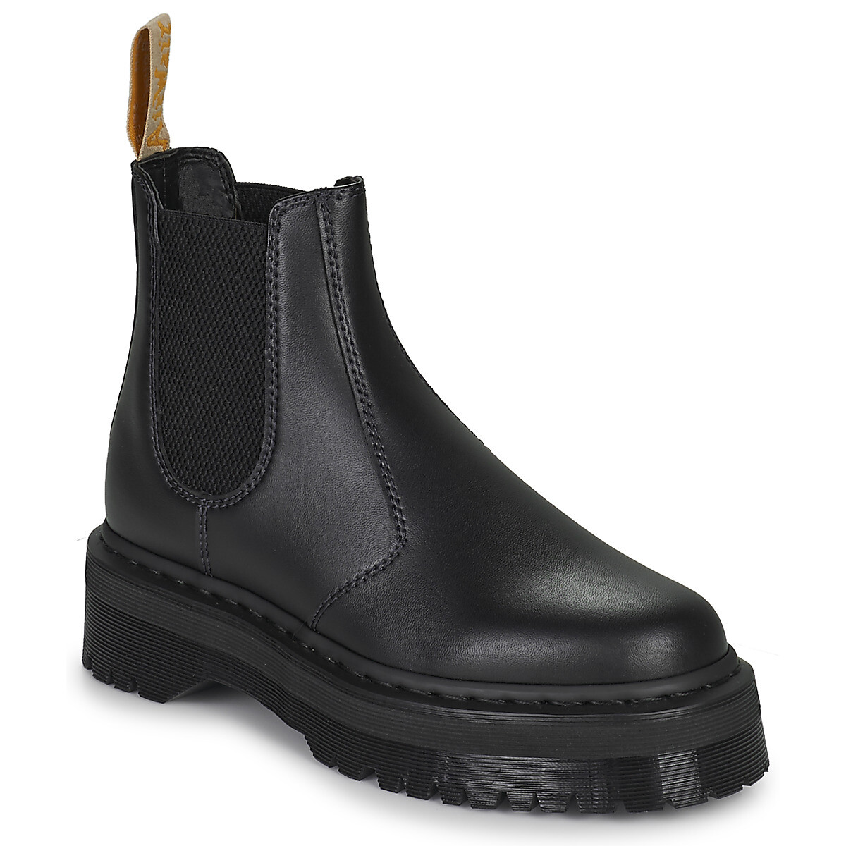 Dr. Martens  Vegan 2976 Quad Black Felix Rub Off  Černá