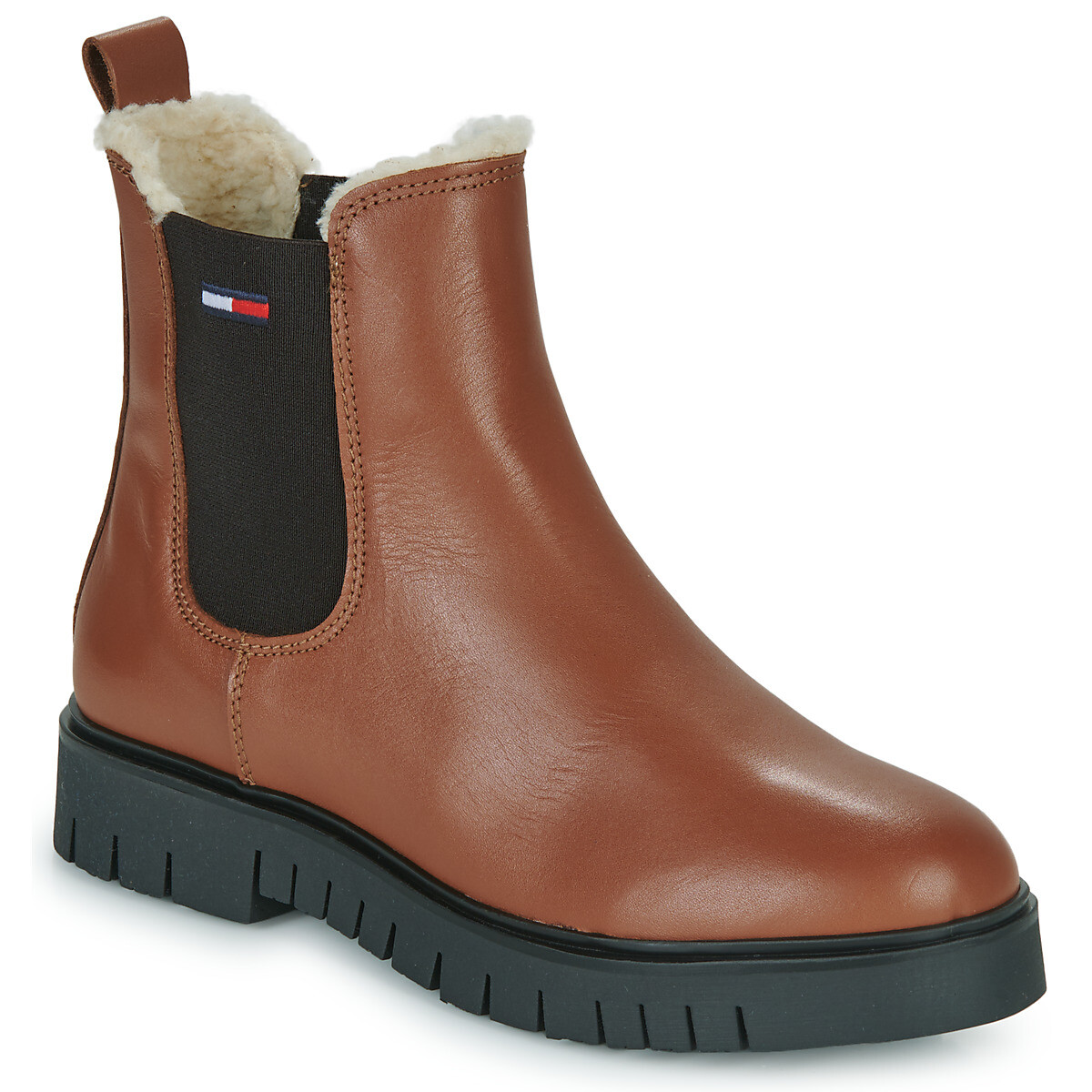 Tommy Jeans  Warmlined Chelsea Boot  Hnědá