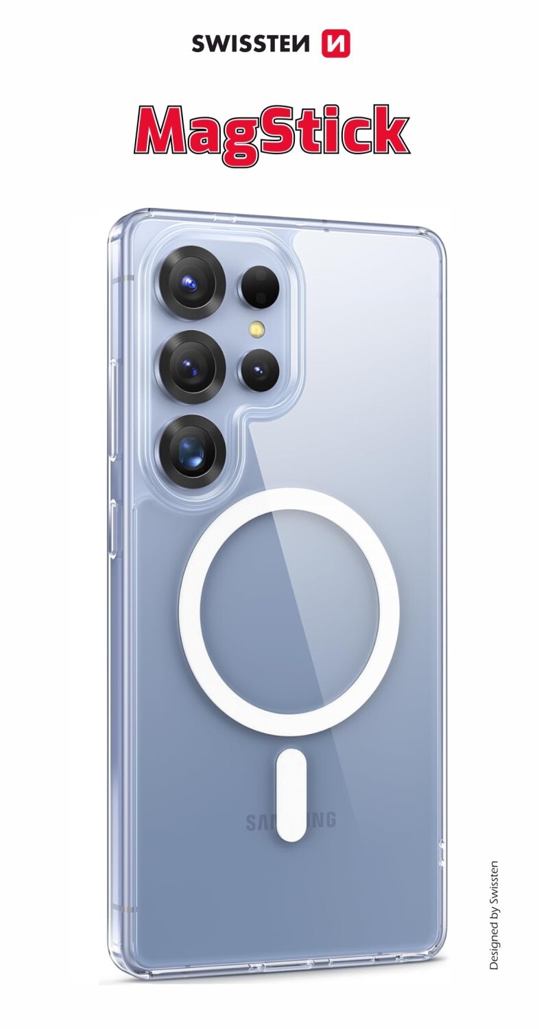 Silikonové pouzdro Swissten Clear Jelly MagStick pro Samsung Galaxy S26+, transparentní