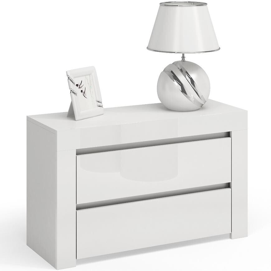 Noční Stolek Deko D2 Max Bílý Lesk
