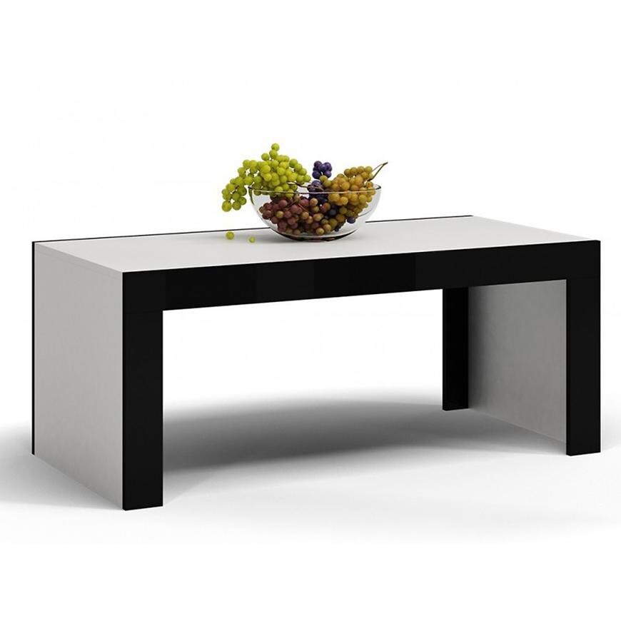 Konferenční stolek Deko D1 Černá/Bílá Lesk