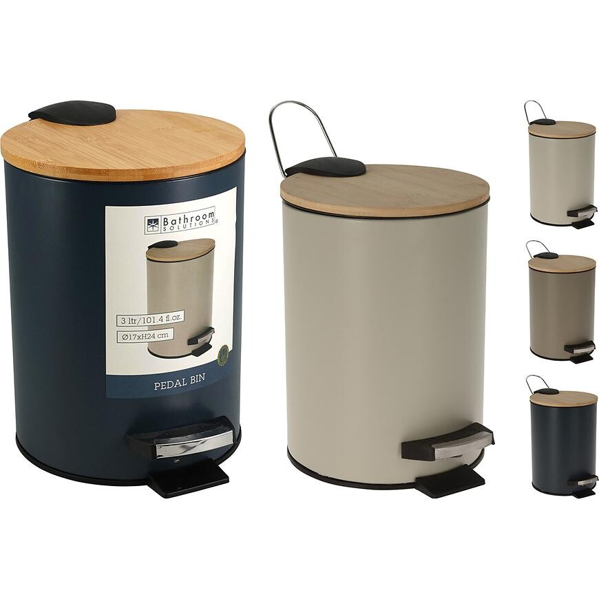 Odpadkový koš 3L mix víko bambus 170484210