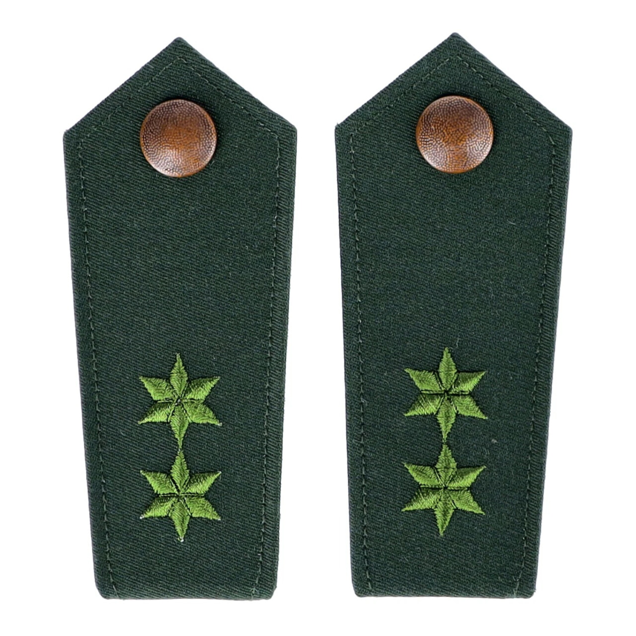 Nárameník německé policie Polizei 2 zelené hvězdy - zelený