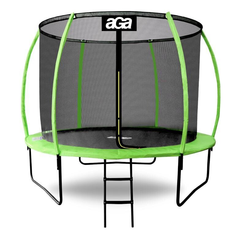 Aga SPORT EXCLUSIVE Trampolína 305 cm Světle zelená + ochranná síť + žebřík (VÝPRODEJ)