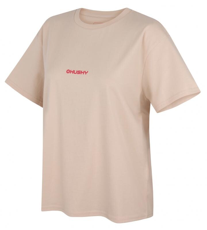 Husky Tee Stamp L beige