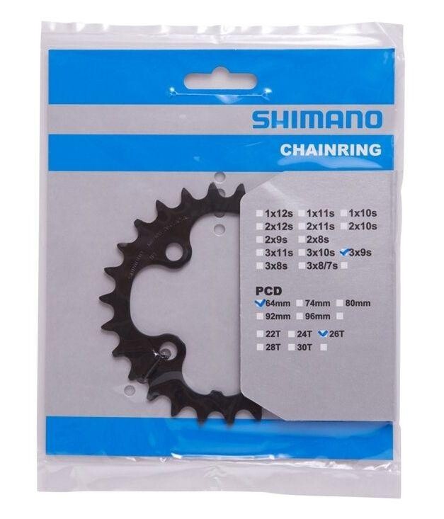 Shimano Deore FCM590 26ZUBŮ 3x9 černý převodník