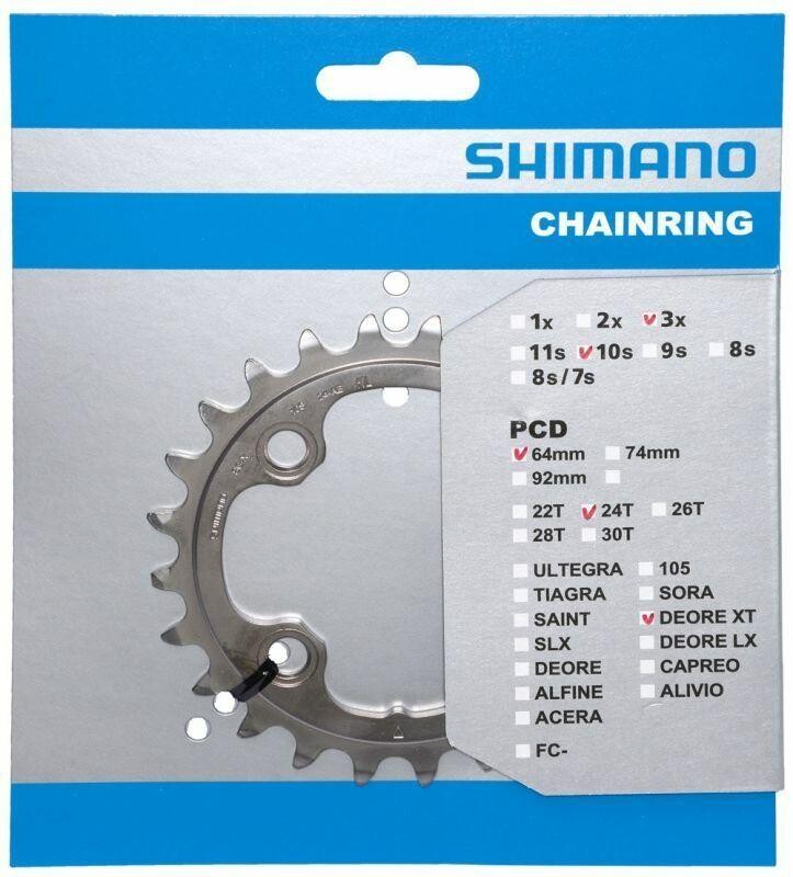 Shimano Deore XT FCM780 24ZUBŮ 3x10 Stříbrný převodník
