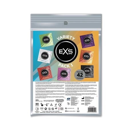Kondomy EXS 42 ks VARIETY PACK 1 EXS