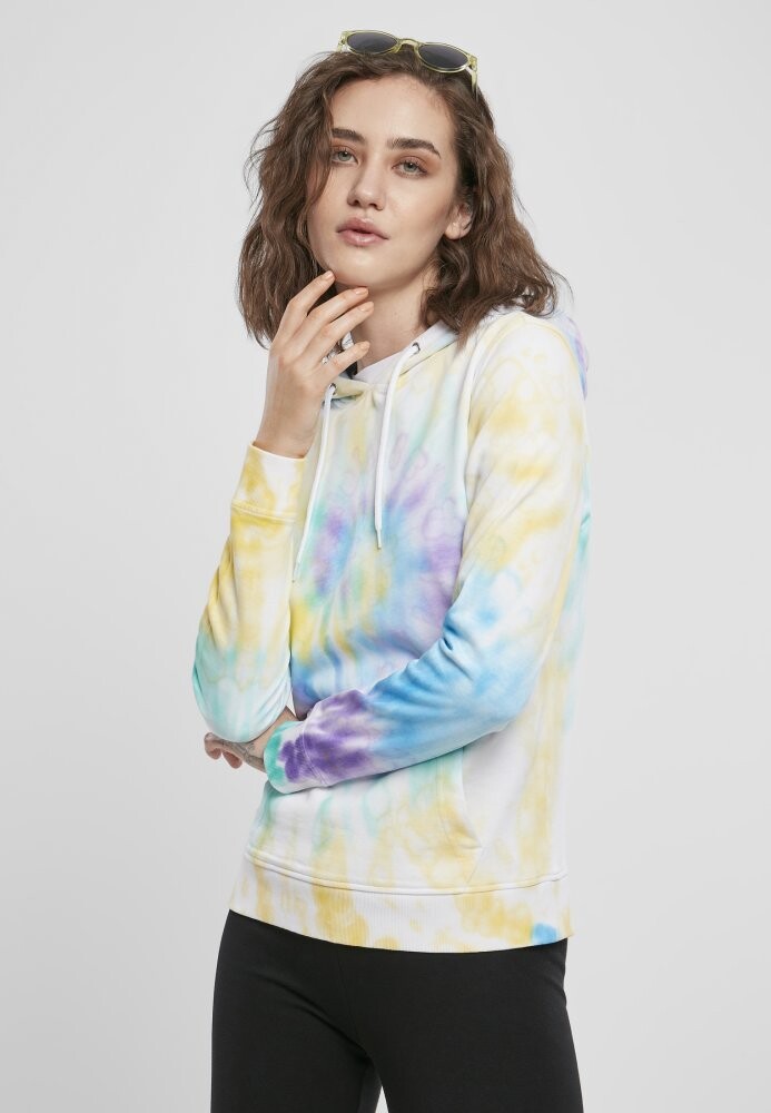Ladies Tie Dye Hoody - pastel XS