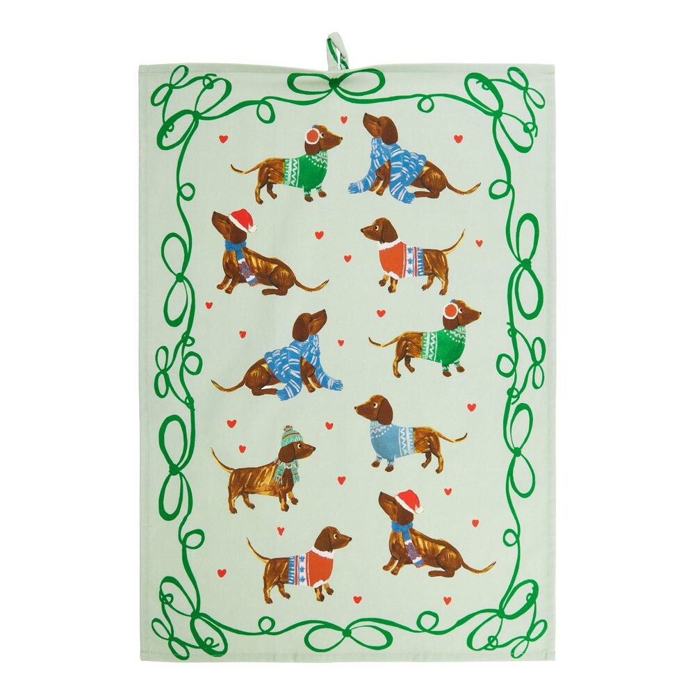 KITCHEN TALES Utěrka jezevčík 50 x 70 cm