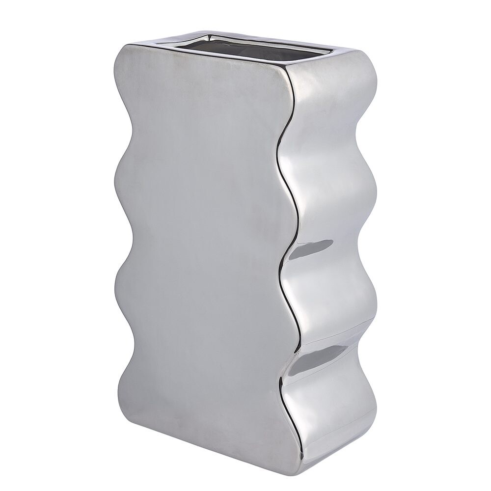 REFLECT Váza 30 cm - stříbrná