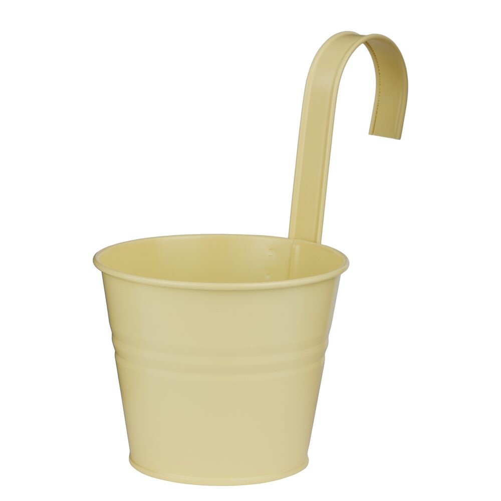 ZINC Květináč na zavěšení 13 cm - sv. žlutá