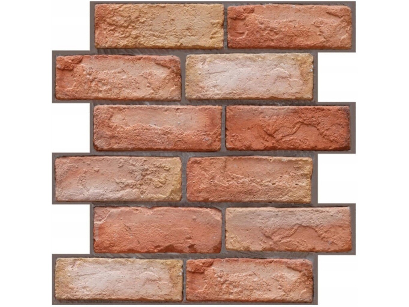 3D samolepící tapeta červené cihly 30x30 cm