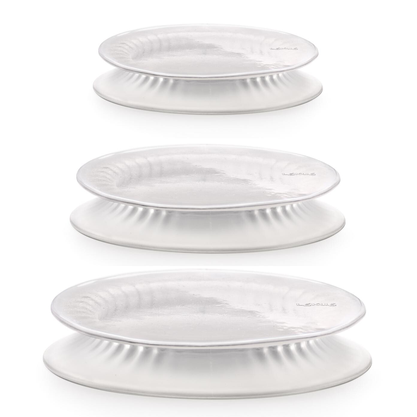 Natahovací víčko, sada 3 ks, průhledná, silikon, Lékué