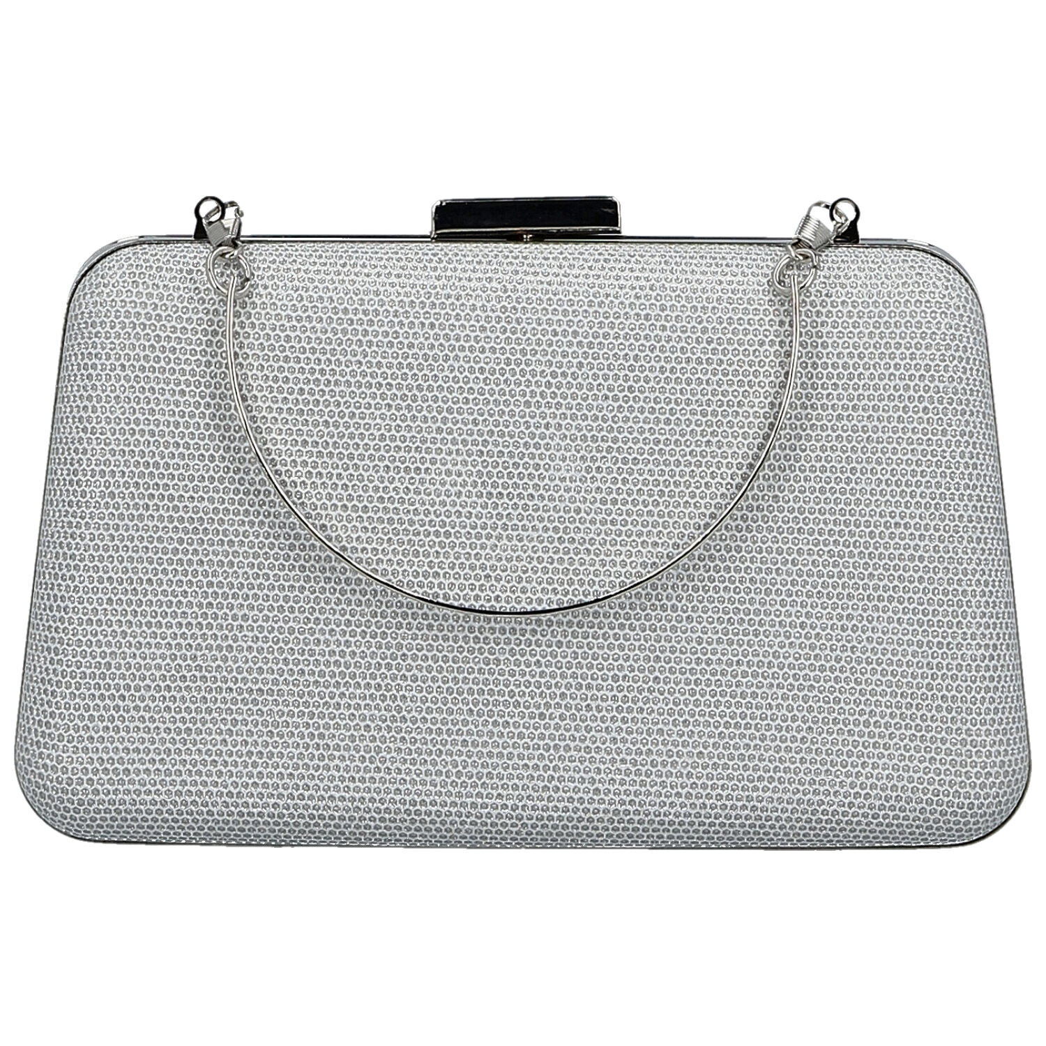 Módní dámské psaníčko Michelle Moon Rixa, stříbrné