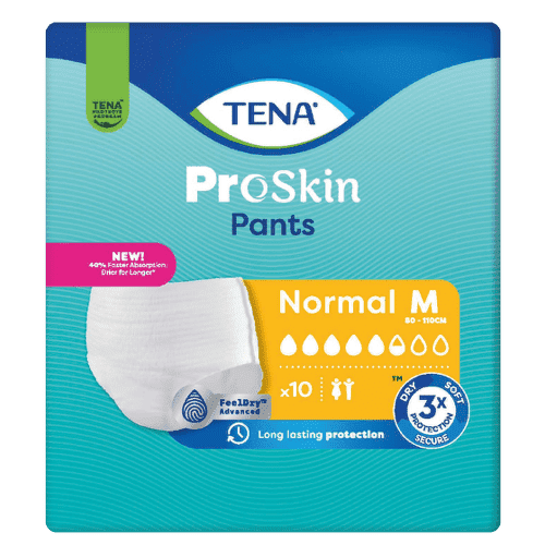 TENA Proskin Pants Normal M Inkontinenční kalhotky 10ks - II. jakost