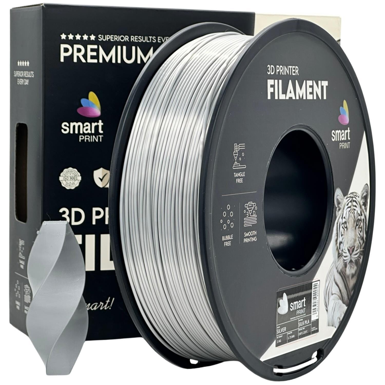 Silk PLA silver | Smart Print