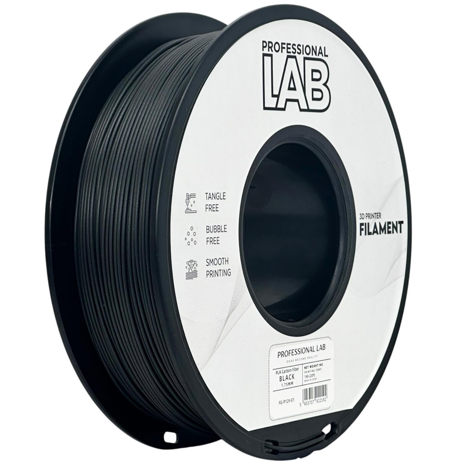 PLA Carbon Fiber Black | Prof. Lab