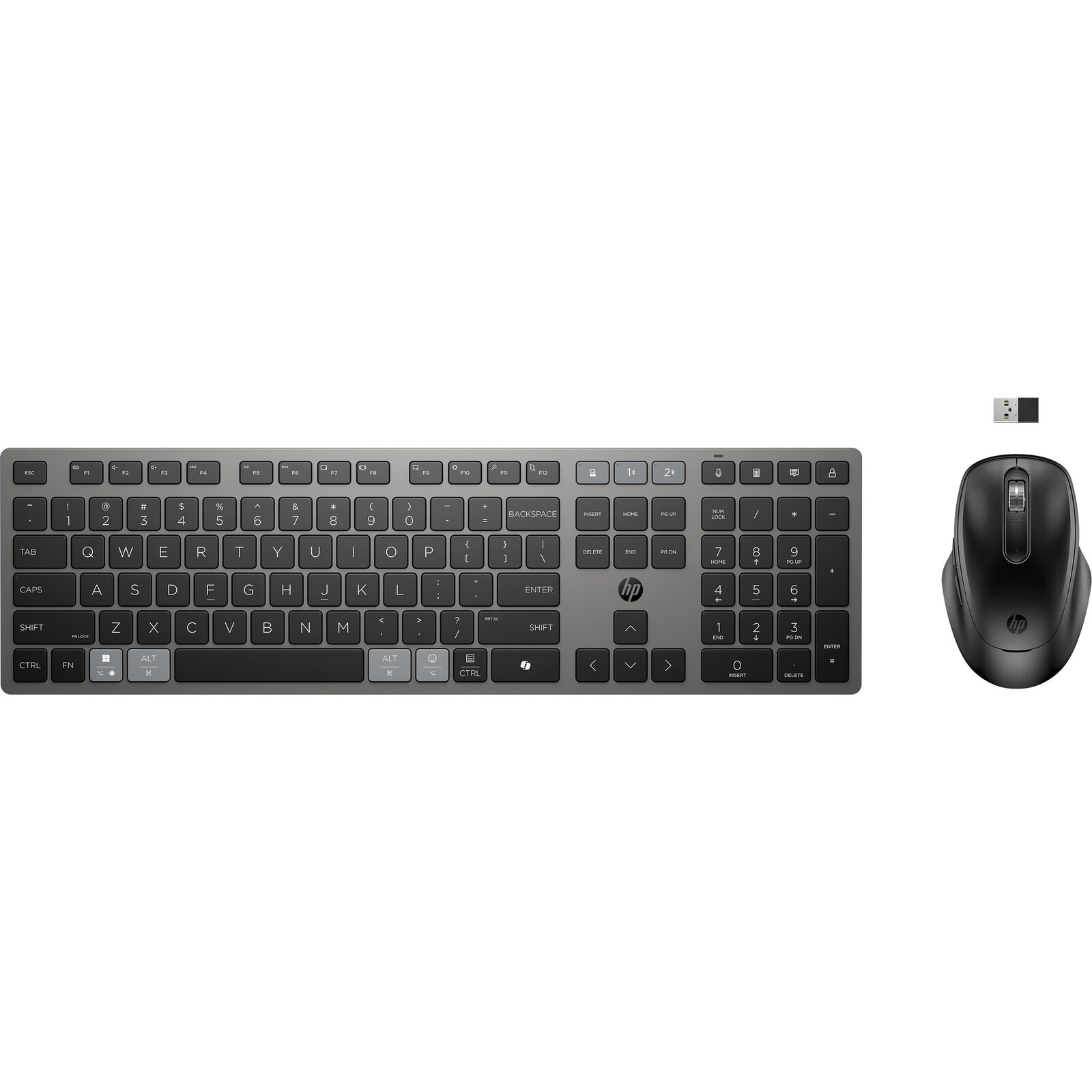 HP 725 Capacitor Wireless Keyboard and Mouse