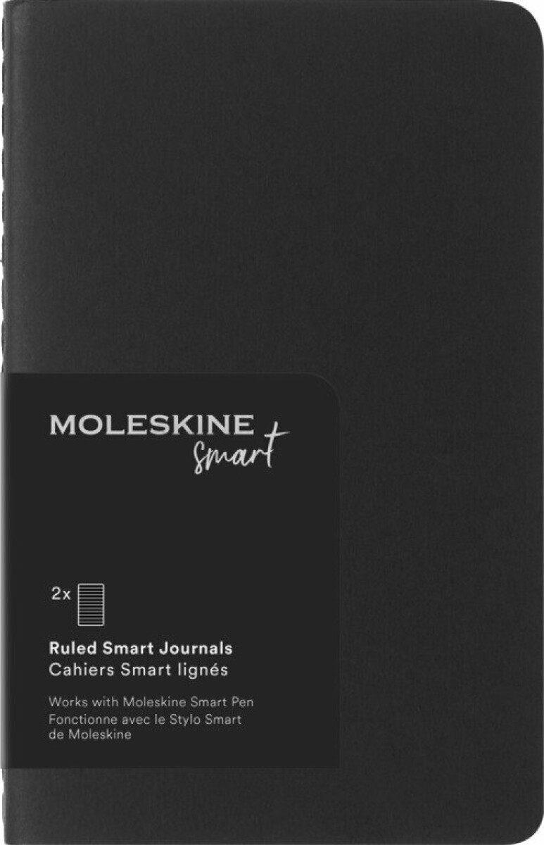 Moleskine Smart Sešity 2ks černý S, linkovaný