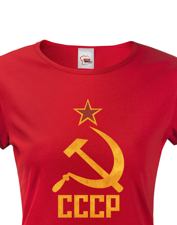Dámské tričko se znakem CCCP