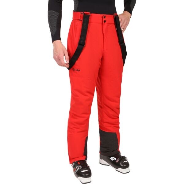KILPI MIMAS Pánské lyžařské kalhoty, červená, velikost