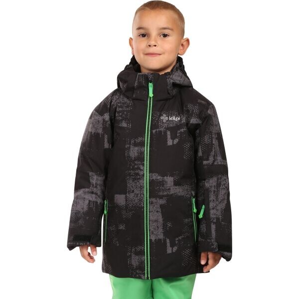 KILPI ATENI Chlapecká lyžařská bunda, černá, velikost