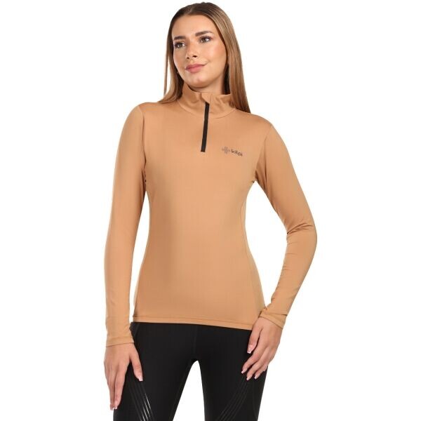 KILPI WILLIE Dámské termo triko s dlouhým rukávem, béžová, velikost
