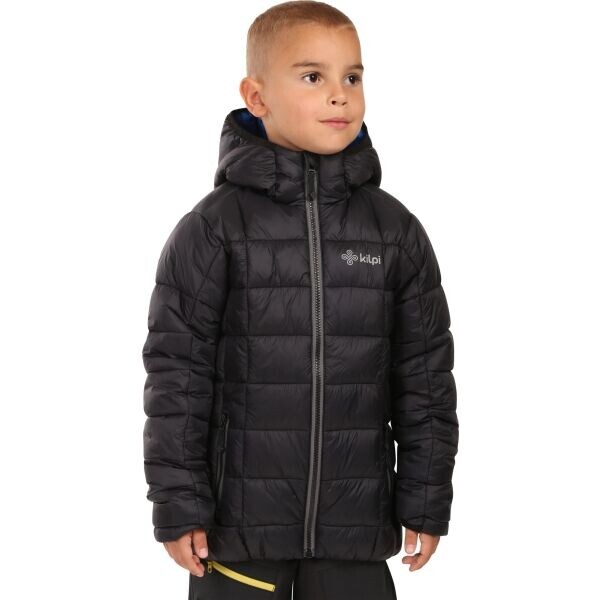 KILPI REBEKI Chlapecká zateplená bunda, černá, velikost