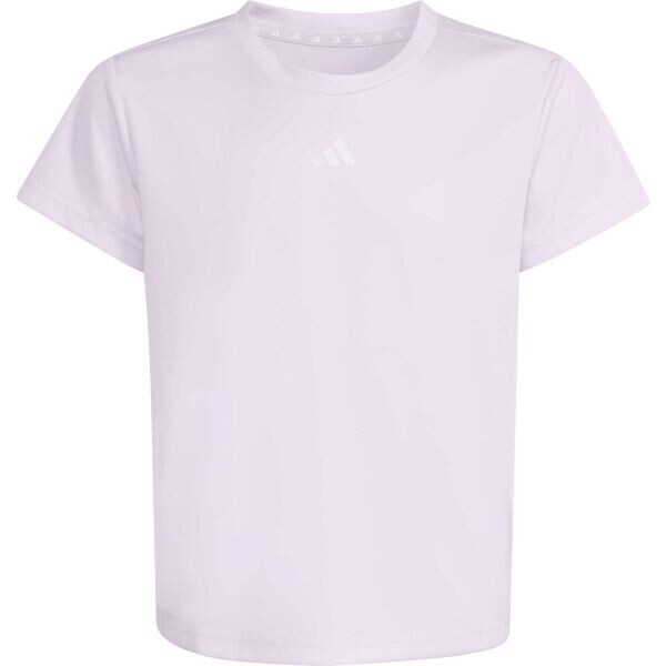 adidas TRAIN ESSENTIALS REGULAR FIT LOGO KIDS Dívčí tréninkové tričko, fialová, velikost