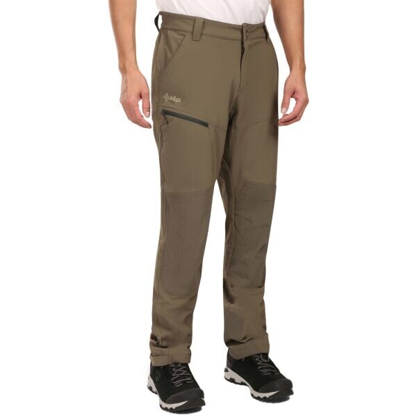 KILPI VILLAIN Pánské outdoorové kalhoty, khaki, velikost