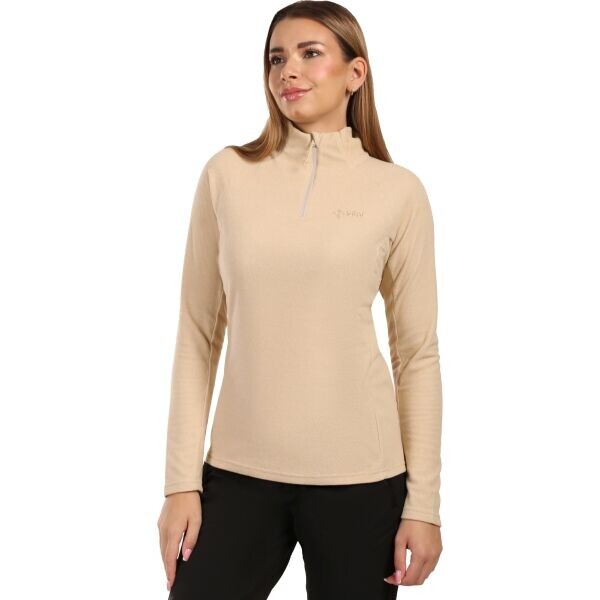 KILPI ALMERI Dámská fleecová mikina, béžová, velikost