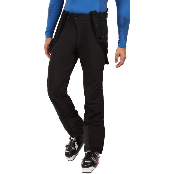 KILPI RHEA Pánské softshellové lyžařské kalhoty, černá, velikost