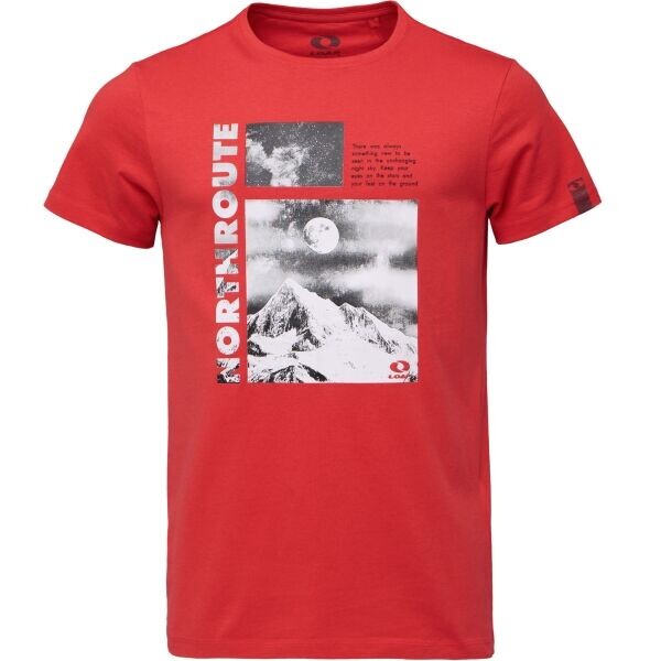 LOAP BOMTEN Pánské tričko, červená, velikost