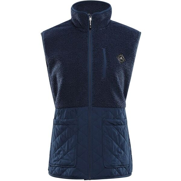 ALPINE PRO OFESA Dámská fleecová vesta, tmavě modrá, velikost