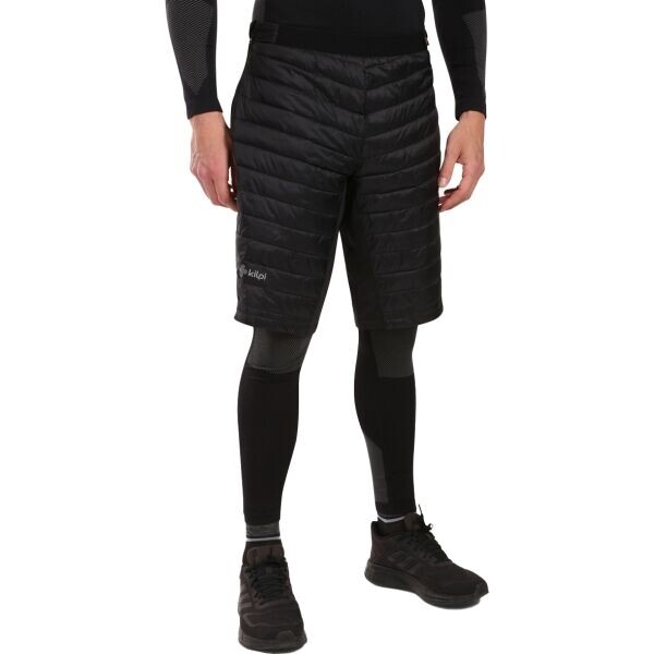 KILPI FANCY Pánské zateplené kraťasy, černá, velikost