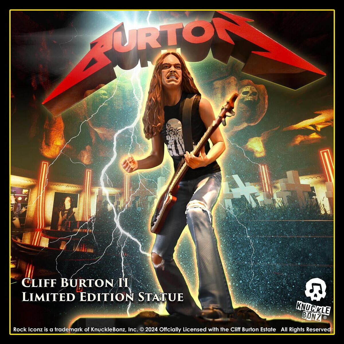 figurka Metallica - Rock Iconz - Cliff Burton II