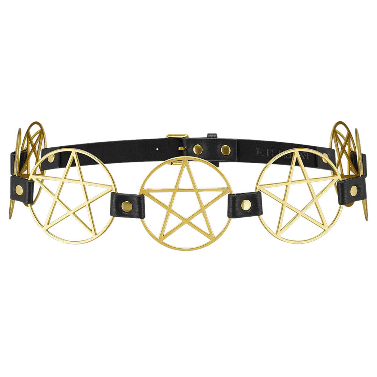 pásek KILLSTAR - Pentagram - Gold