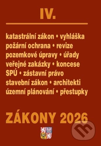 Zákony IV 2026 – Stavebnictví, půda - Poradce s.r.o.